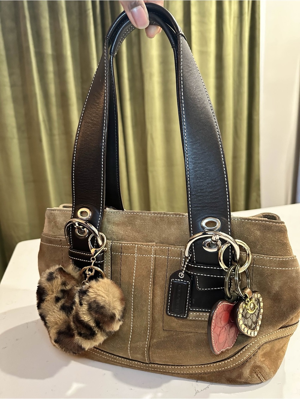 Coach suede SoHo tote